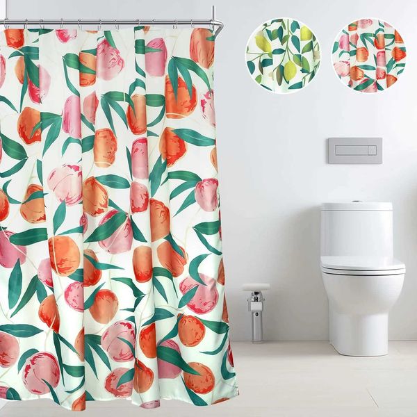 180cm Shower Curtain With Hook Waterproof Bathro Curtain Quick-Drying Shower Bathtub Curtains Decor Bathro AccessoriesT250111