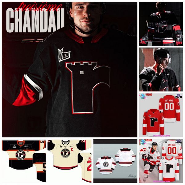 Quebec Remparts 2024 Third Hockey Jerseys Xavier Lebel Andreas Straka Mathias Loiselle Jayden Rousseau Loic Goyette Ryan Howard Louis-Antoin