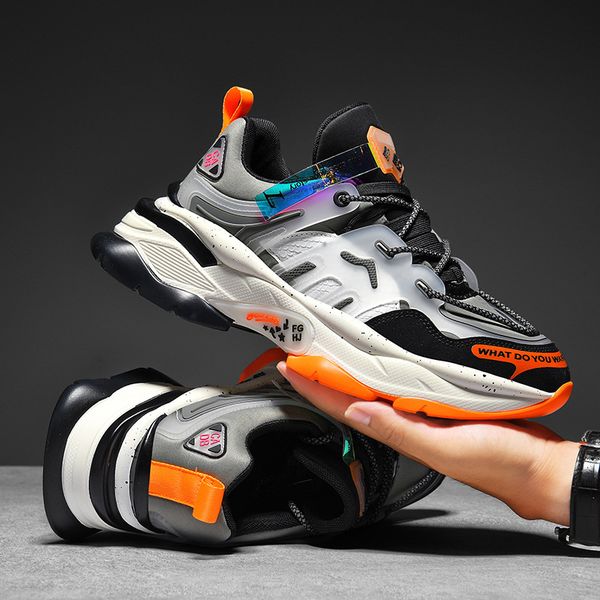 Fashion men&#039;s running shoes 2025 new trend father shoes casual increase thick sole sports shoes training shoes Super hot ootd Plus size