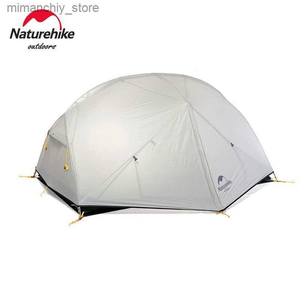 Tents and Shelters Naturehike Mongar 2 Tent 2 Person Camping Tent Ultralight 20D Nylon Backpacking Waterproof Tent Beach Outdoor Hiking Trav