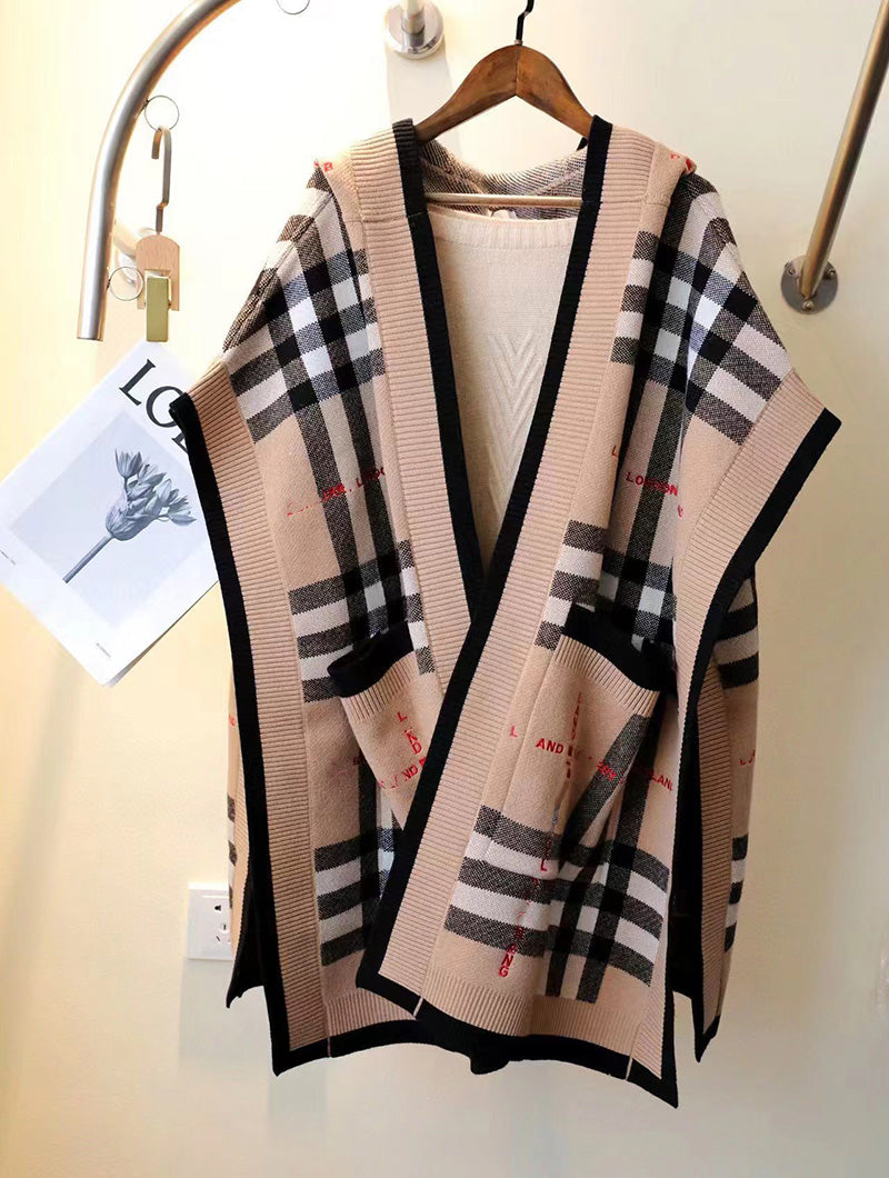 New products Wool cashmere cape designer cape Women&#039;s and men&#039;s Outerwear Coats fashion scarves autumn and winter cape coat shawl Hooded c