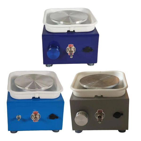 Electric Pottery Wheel Trimming crafts Turntable Ceramic DIY Sculpting Tool Machine for Beginner Children Adults 240510