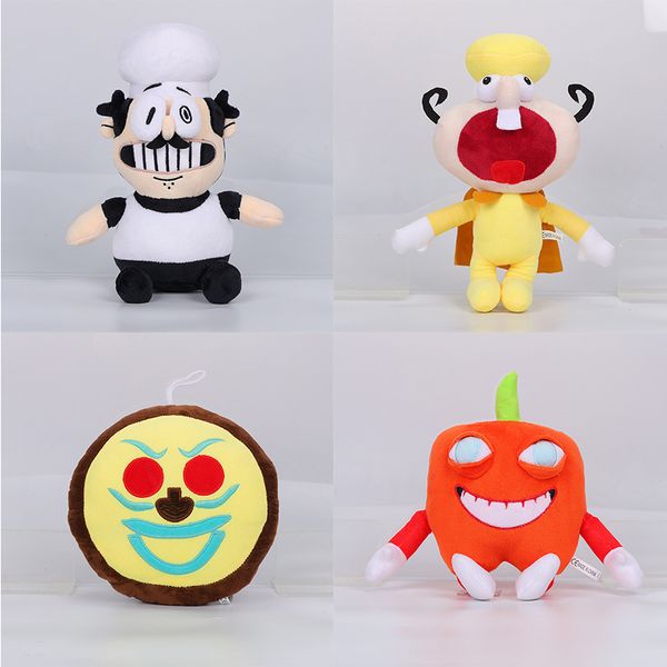 Factory wholesale 4 styles of Pizza Tower pizza chefs plush toys cartoon games peripheral dolls children&#039;s gifts