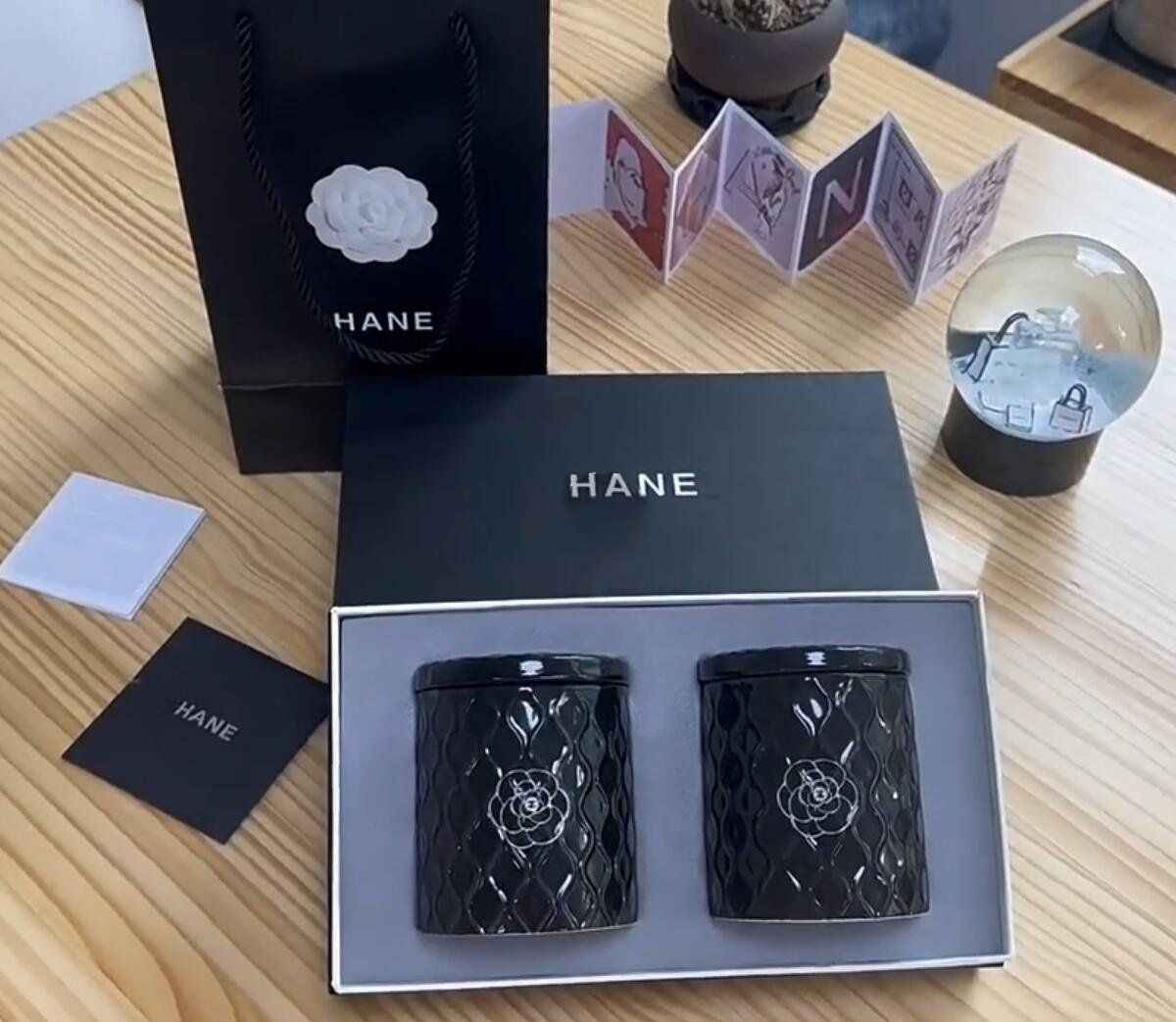 Top quality luxury Aromatherapy Candle Bedroom Living Room designer Candle camellia Atmosphere Fragrance Candle Night Romantic Fragrant Candle 2pcs-