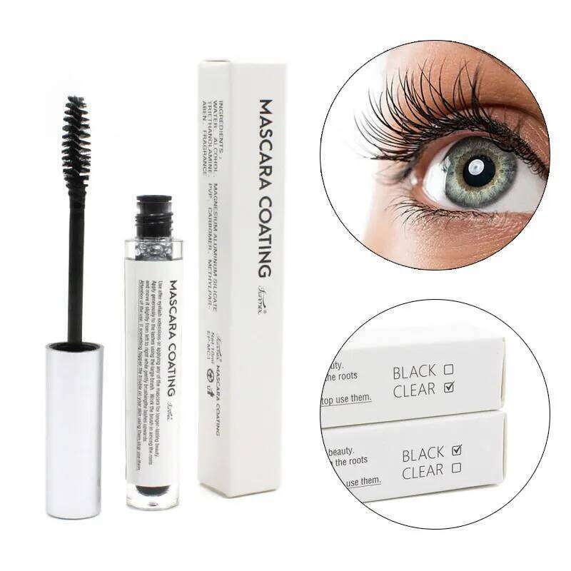 10ml Coating Sealant Mascara Clear-Black Waterproof Long Lasting Keep Eyelash Extense Styling Beauty Makeup Tool X250724