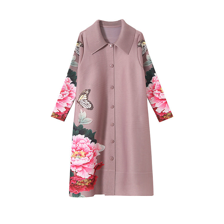(484) Shirt dress wholesale supply spring and autumn women&#039;s clothing stalls new products jacket windbreaker long women