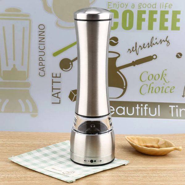 Stainless steel manual pepper salt spice grinder kitchen accessories for restaurants els and home kitchens 241023