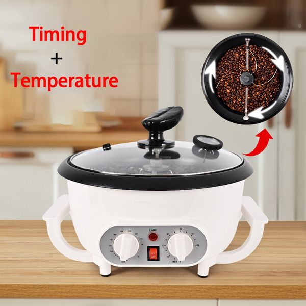 Mills Electric Coffee Bean Roaster Baked Peanut Beans Baking Stove Popcorn Make Dryer Roasting Machine Grain Drying y230828