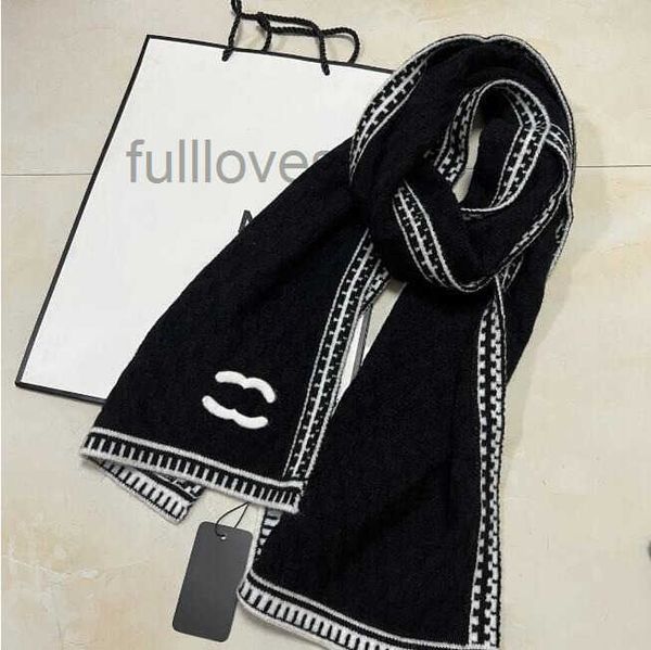 Designer Scarf For Womens Echarpe Luxe Imitation Cashmere Embroidery Autumn Winter Warmth Fashion Air Conditioner Shawl Width 45 cm Length 1