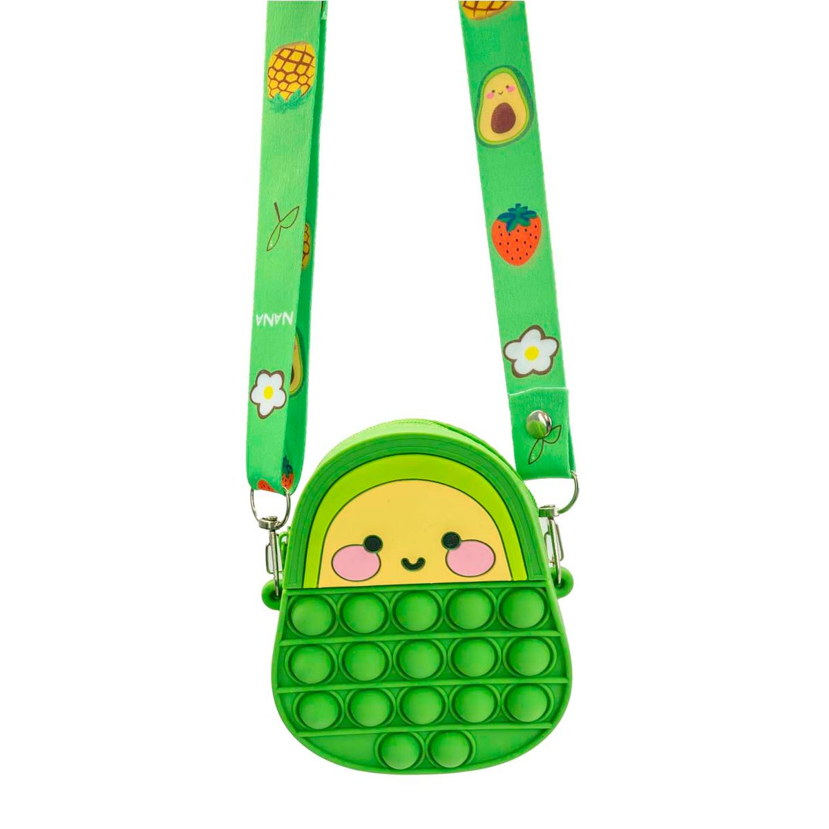 Kids' Fruity Pop-it Bubble Fidget Handbag - Avocado