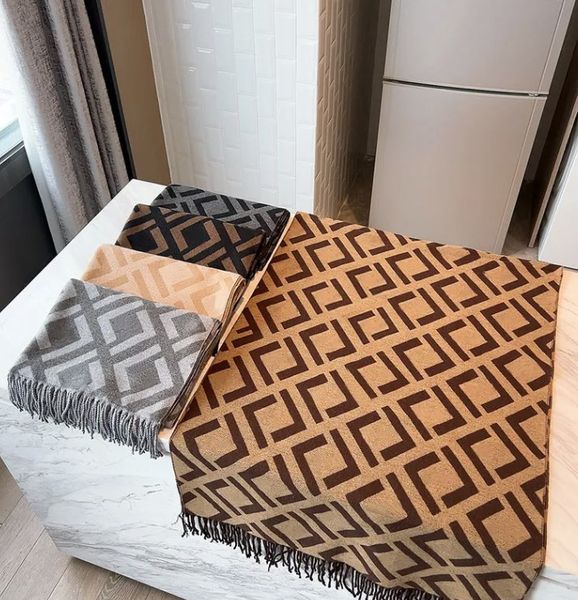 Letter Reversible Scarf Designer Scarves Wool Shawl Fashion Design for Man Women Warm Cashmere 5 Color Top Quality