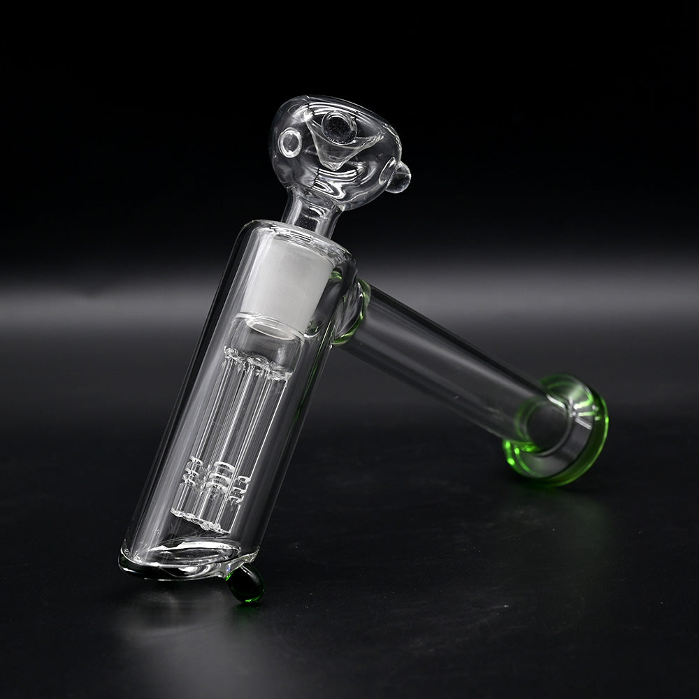 1pc,7.9in,Glass Bubbler With Fixed Diffuser Downstem Water Pipe Bongs,Borosilicate Glass Hammer Pipe,Glass Hookah,Hand Painted,Home Decorations,Smok