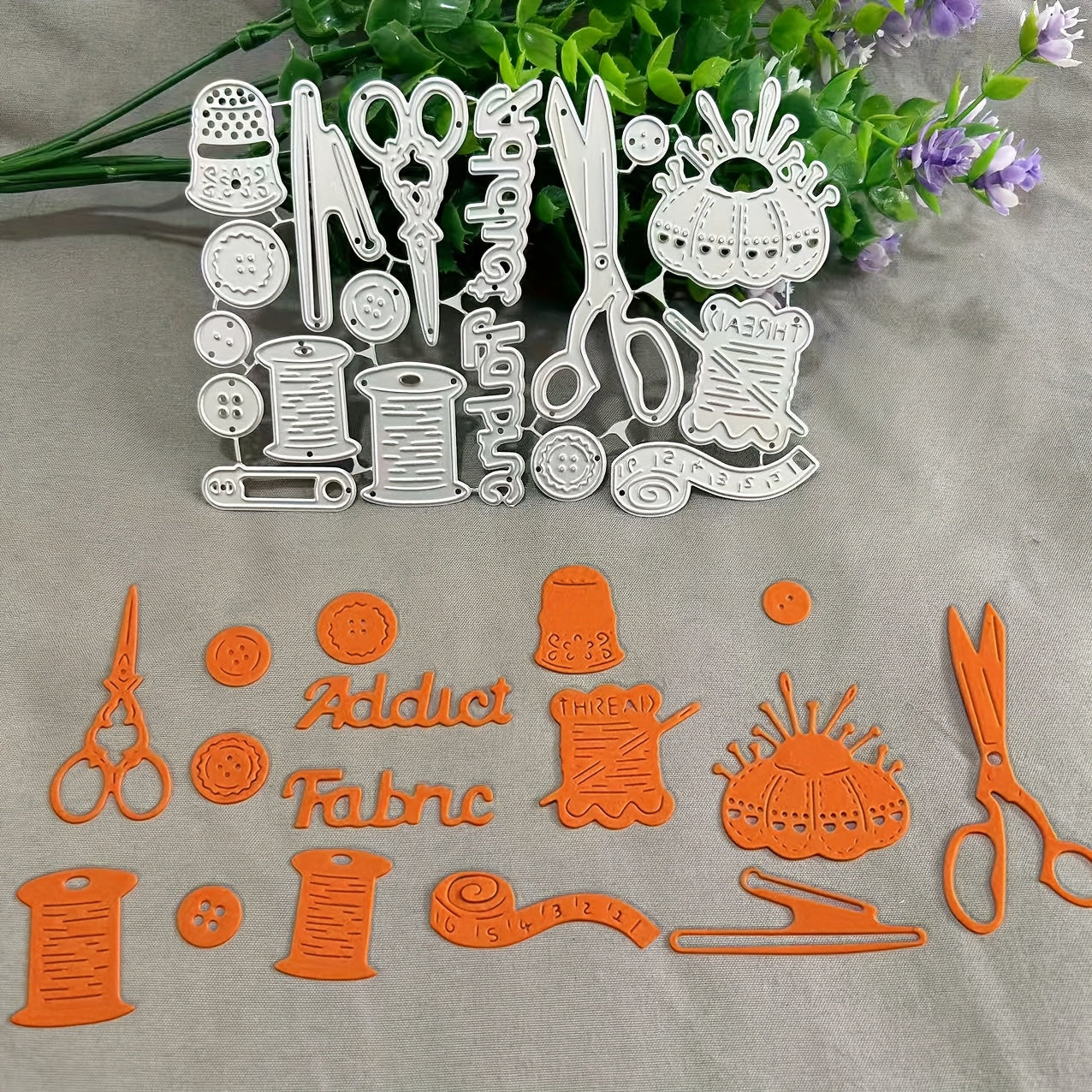 TEMU Textile Tools Metal Cutting Dies, Diy Scrapbooking Decoration Embossing Die Cuts, Greeting Card Making Stencil, Suitable For Album Card Making,
