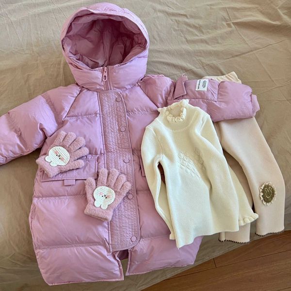 Coat di shi ni yi la 24 inverno novo estilo meninas 90 Down Jacket Outcoat Childrens Clothing Brand S248266