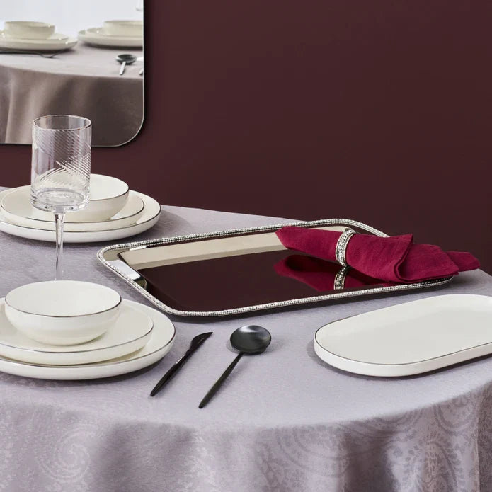 Karaca Home Majesty Dekorative Tablett Rechteckig 42x29,5 cm