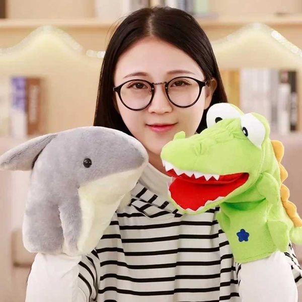 Stuffed Plush Animals Toys Hand Finger Puppet Kawaii Dolls Educational Baby Toys Learning Education Monkey Tiger Children GiftXJ
