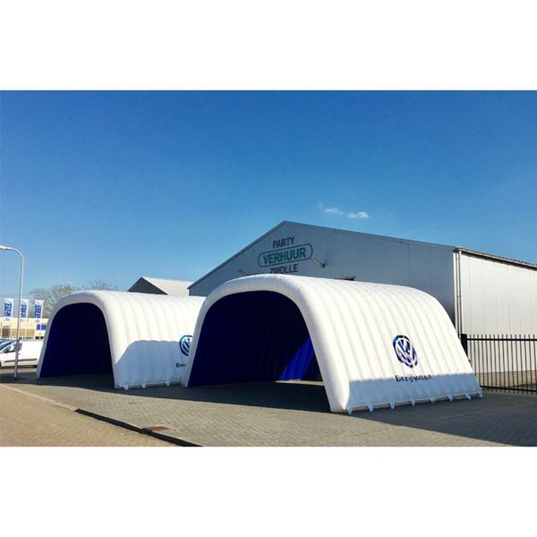 wholesale 8x5x3.5mH (26.2x16.4x11.5ft) Inflatable Advertising Tent event stage cover Inflatables Channel Aisle with Air Blower for Exhibitio
