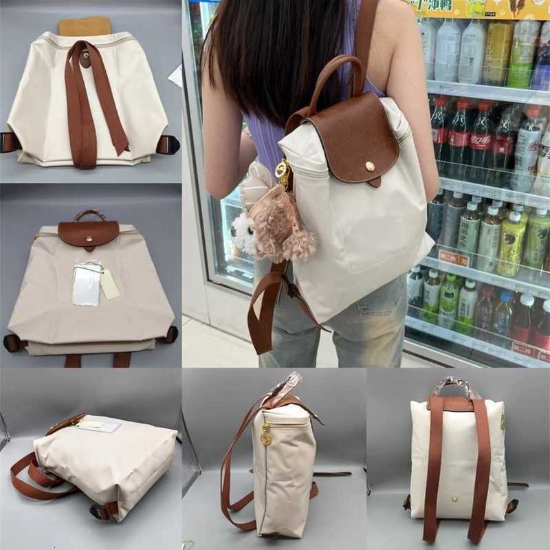 Backpack Designer Luxury Fashion Women&#039;s Nylon Bags Portable Female Handbag Foldable Travel Student School Bag Women