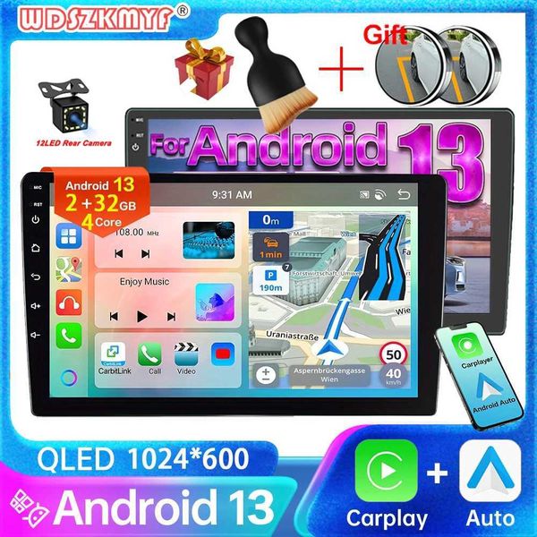 Other Electronics Car Radio 7 -9-10 Android 13 General Car Radio 32G Car Audio Multimedia Player 2Din GPS Carplay Intelligent Car Intelligen