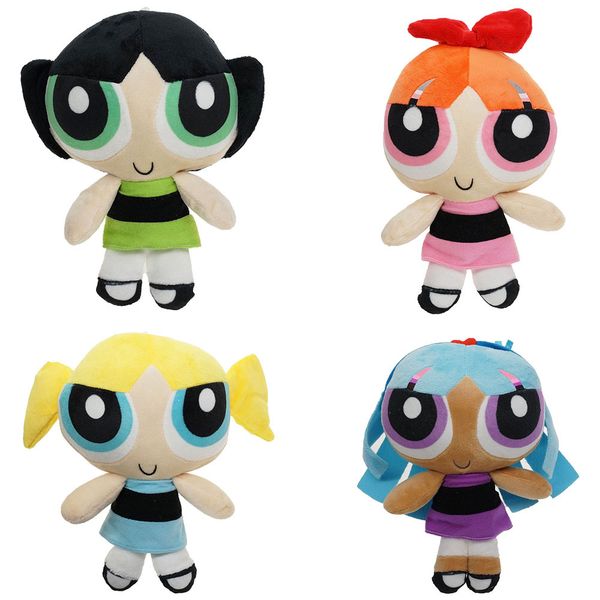 Wholesale Anime Powerpuff Girls cute plush toys children&#039;s games Playmate holiday gift Room decorations claw machine dolls