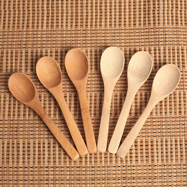 Bamboo Scoop Ecofriendly 12.8Cm-5Inch Tableware Wooden Coffee Honey Tea Soup Spoon Teaspoon Stirrer Cooking Utensil Tool Jy0293 Spoon spoon
