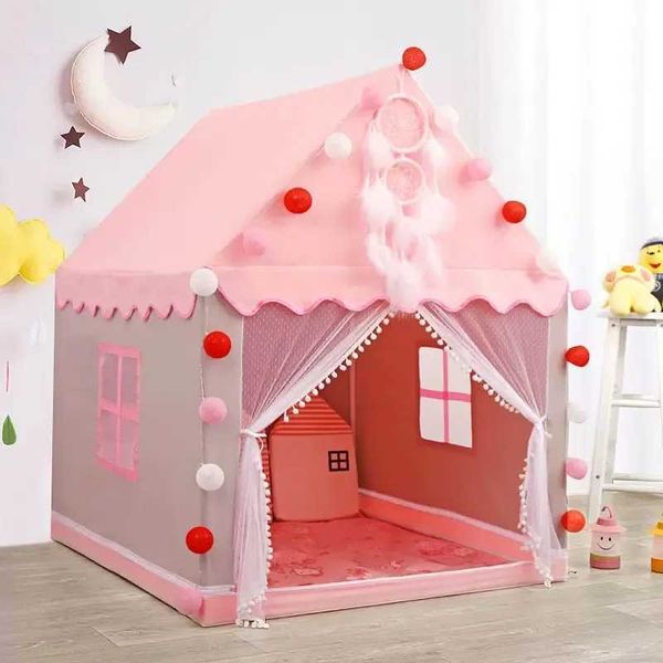 Large capacity childrens tent princess castle childrens outdoor indoor game house childrens gift decoration game W241230