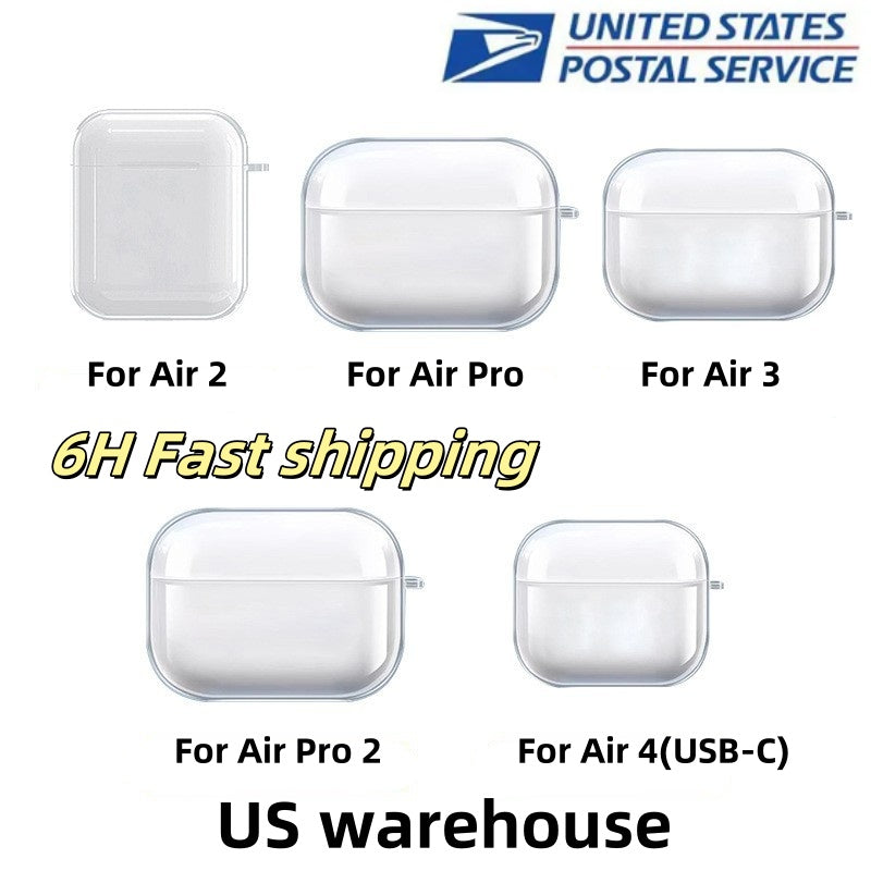 For TWS Pro 3 airpod 4th 3 pro 2 Headphone Accessories Solid Silicone Cute Protective Earphone Cover 2nd generation Wireless Charging Box Shockproof
