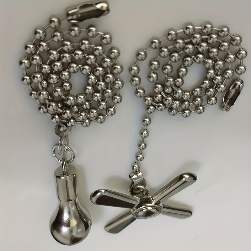 TEMU 2pcs Of Ceiling Fan Extenders, Lamp Accessories, Fan Switch Handle Pull Cord Pendant, Electric Fan Zipper Switch