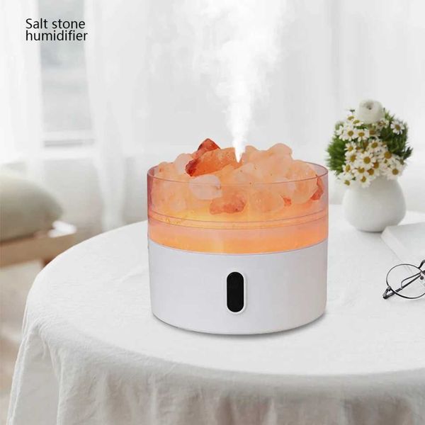 Essential Oils Diffusers New efficient relaxation USB ultrasonic salt rock essential oil aromatherapy air humidifier with night light - very
