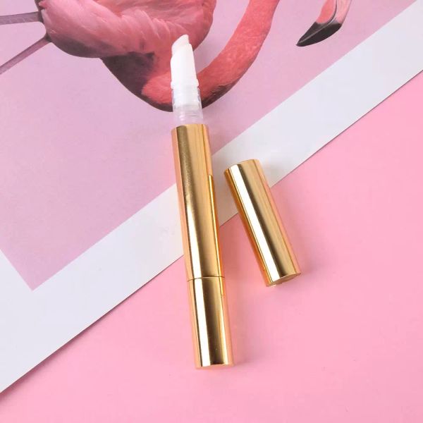 3ml Twist Pens Empty Nail Oil Pen With Brush Tip Cosmetic Lip Gloss Tube Container Applicators Refillable Travel Empty Bottle