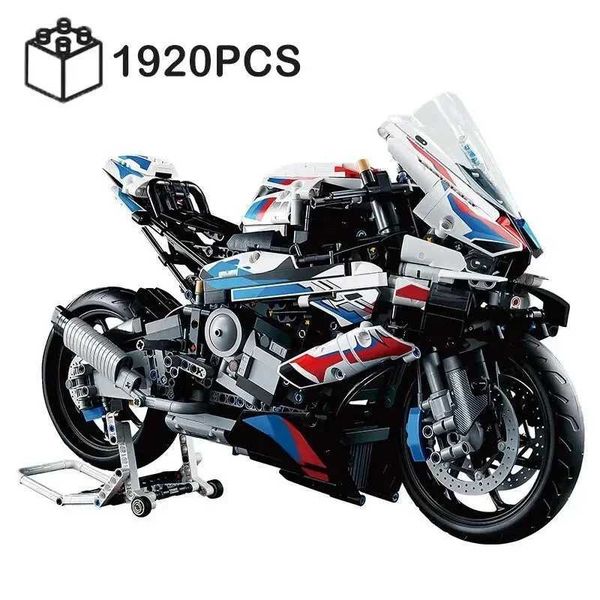 Blocks 42130 Motorcycle 1000 RR Model Building Blocks Set 1920 Pieces Bricks MOC Toys Christmas and Easter Gift for Kids Or Adult Y241228HGH