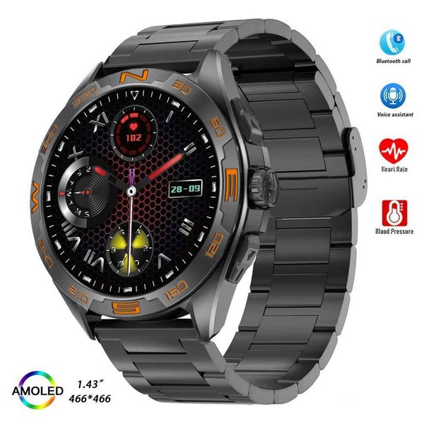 DT M1 Smart Watch for Men Women AMOLED Screen Smartwatch Sports Waterproof Wrist Watches Fitness Bracelet Electronics Wristwatch X241226