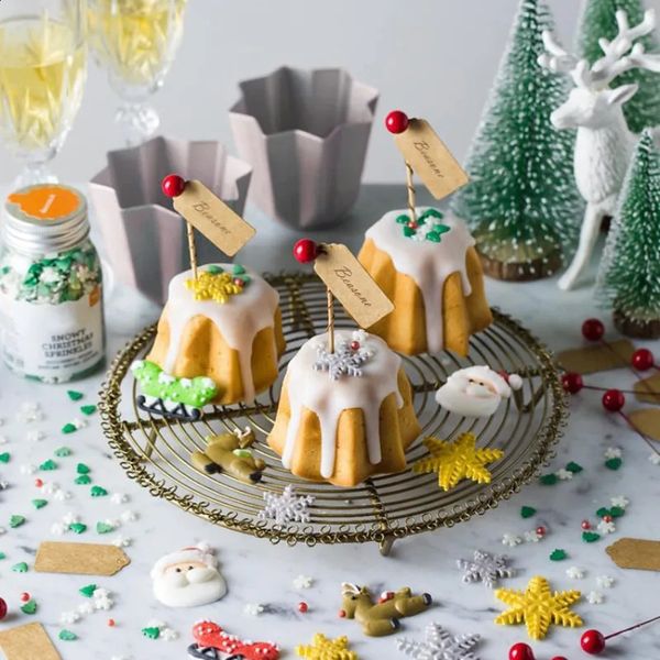 Aluminum Cake Mold Pandoro Molds Octagonal Bread Baking Pan Non-stick Cheese Mousse Baking Tools Kitchen Accessories Bakeware 250116