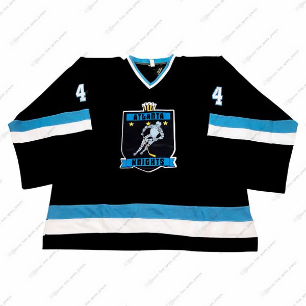Atlanta Knights Retro Hockey Jersey Vintage Custom Any Name And Number cyhjersey