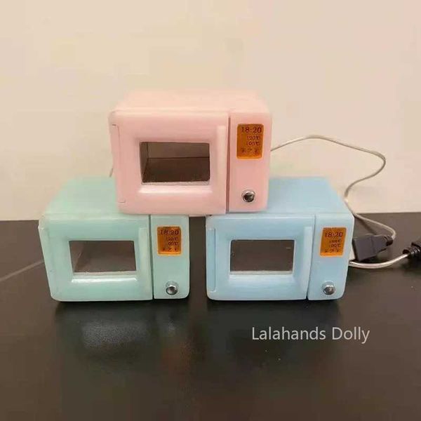 Doll House Mini Simulation OvenMicrowavecan be WorkedModel for Doll House Kitchen Food Play Furniture Accessories X241107