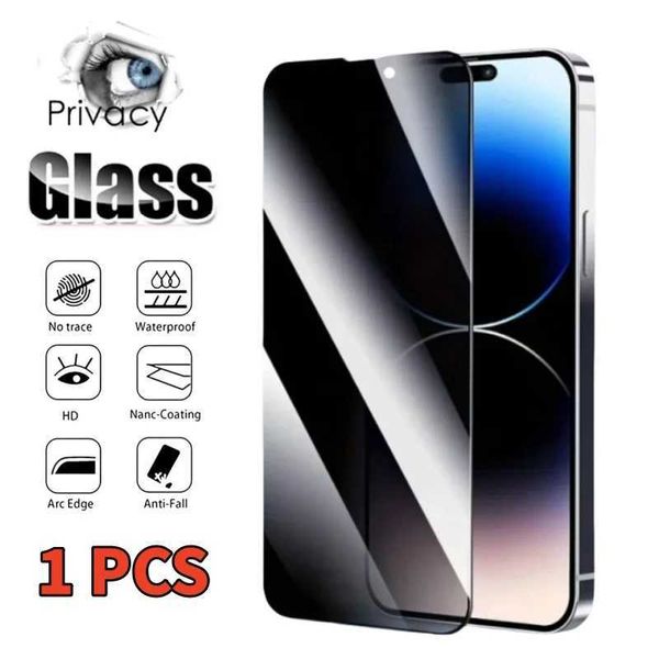 New Arrival 1 PCS Privacy Screen Protector For iPhone 15 Pro Max 14 13 12 11 Anti Scratch Glass For iPhone 15-14-13 Anti-Spy Tempered Glass