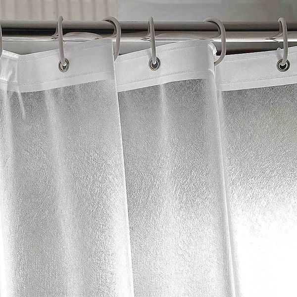 PEVA Silk Grain Shower Curtain Translucent Lining Waterproof Bathtub Bathing Cover Bathro Bath Curtains Liner He DecorT250122