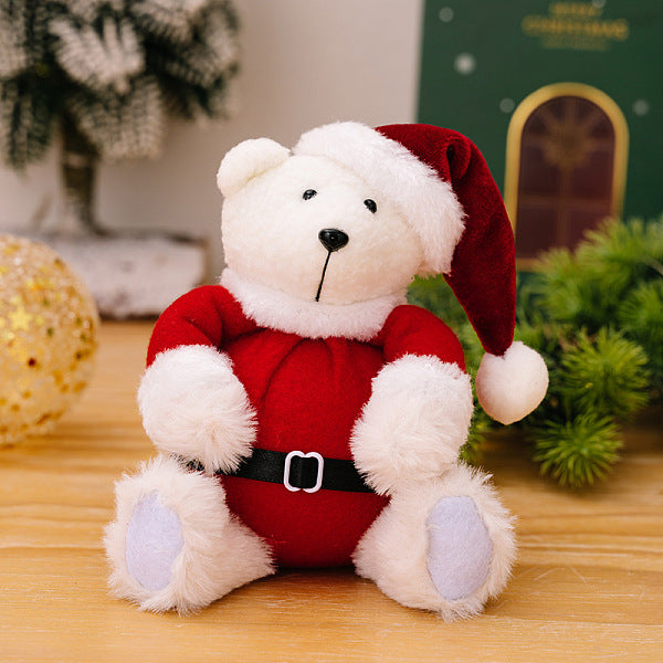 Figurines d'ours en peluche de Noël