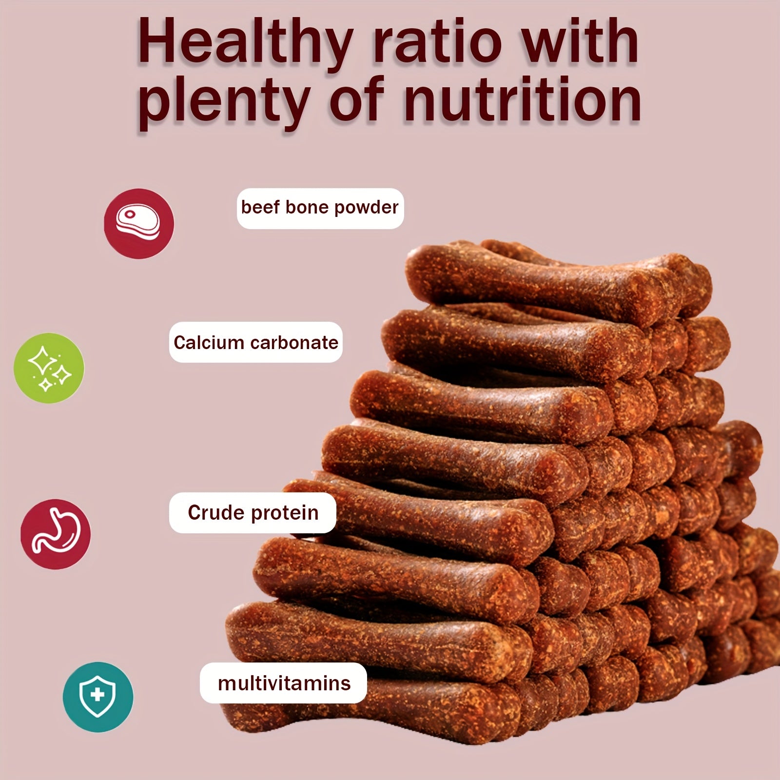 TEMU -5.29oz Dog Teeth Cleaning Chew Sticks - Durable Bone For Small & Large Breeds, Supplement, Training Treats | Bite-resistant For Puppy, Adult