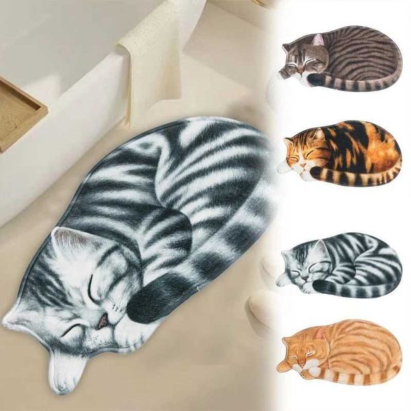 448B Shaped Door Mats Water Absorbent Doormat Rugs Floor Mats Antislip Area Rugs Welcome Carpet for Bedroom Bathroom HomeC241227