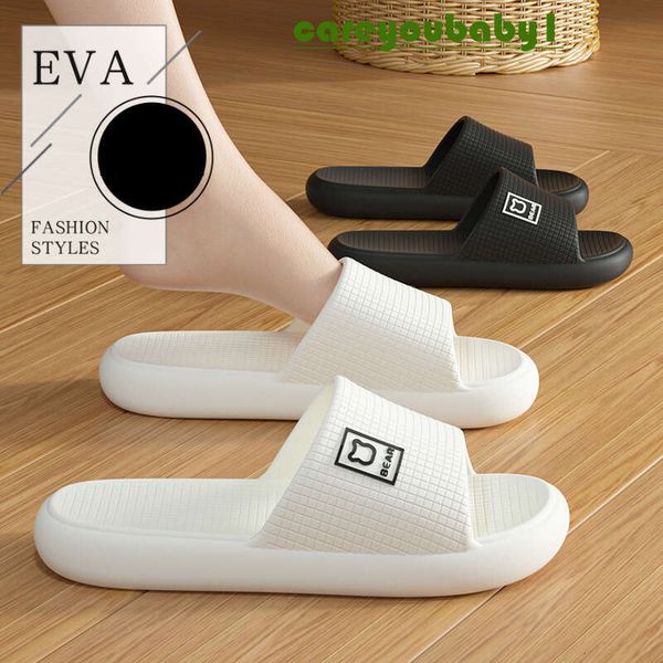 Summer Fashion Concise Couple Home Shoes Cosy Non-Slip Slides Lithe Soft Sandals For Women Men&#039;s Slippers In House Flip Flops 8E4