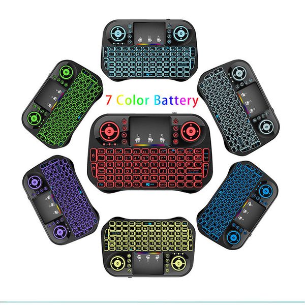 Mini i10 Wireless Keyboard 2.4G Air Mouse Remote Control Touchpad Backlight Keyboards for Smart Android TV Box Tablet PC Ps3 Xbox Game Conso