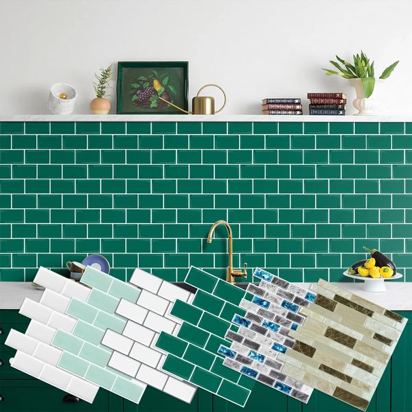 10pcs Vividtiles Kitchen Backsplash Wall Sticker Peel and Stick Wallpaper Premium Easy to install Tile Decals for Home Decor 240712