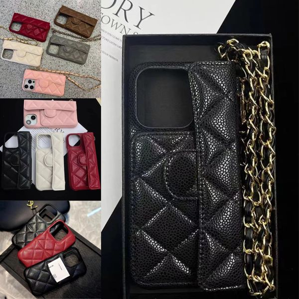 Designer Phone Case for iPhone 16 Pro Max Cases Card Holders Apple iPhone 15 pro max 14 13 12 14promax 15pro 15 Plus 16 Plus Case Brand Leat