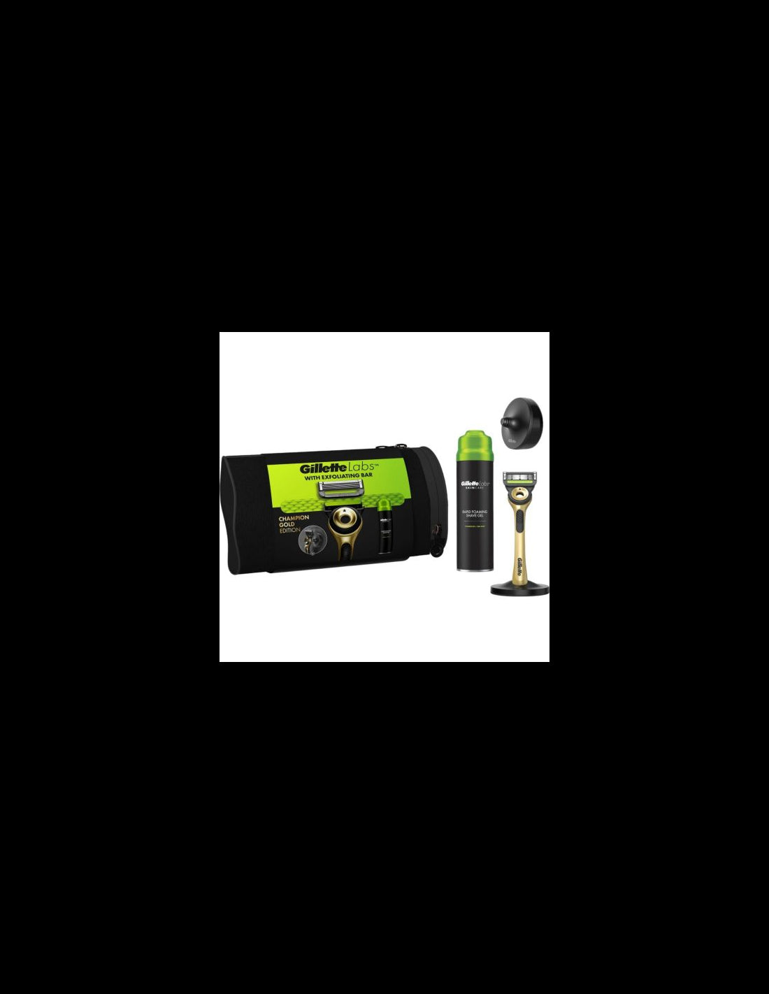 Gillette Labs Gel shaving kit with bag