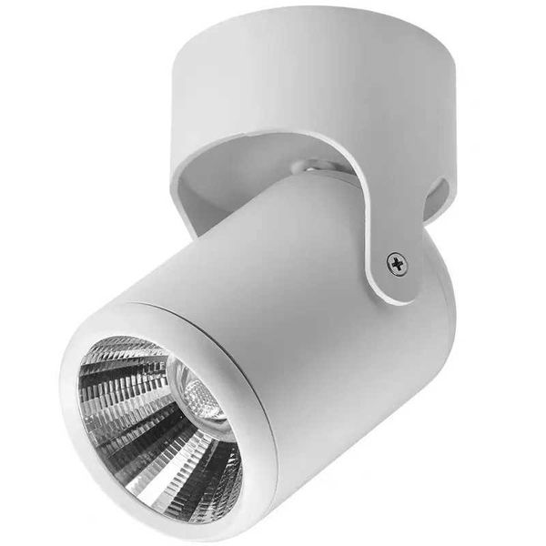 White Black Dimmable Rotating LED Downlights Surface Mounted Adjustment COB AC85-265V 7W 10W 12W 15W Ceiling Lamp Spot Light Y240822