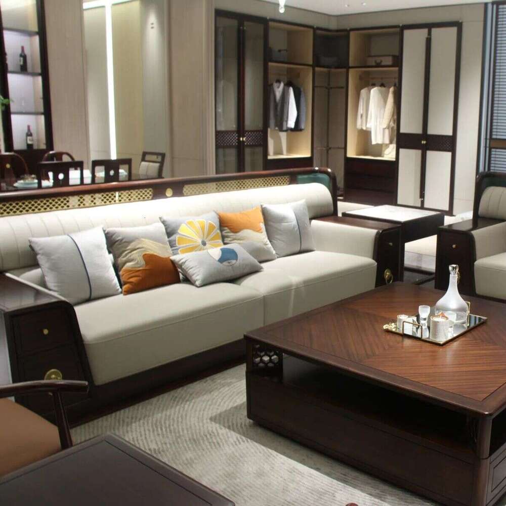 Zhong zhixin Chinese wooden sofa-High-end solid woodfurniture-pure natureguarantees quality of life.