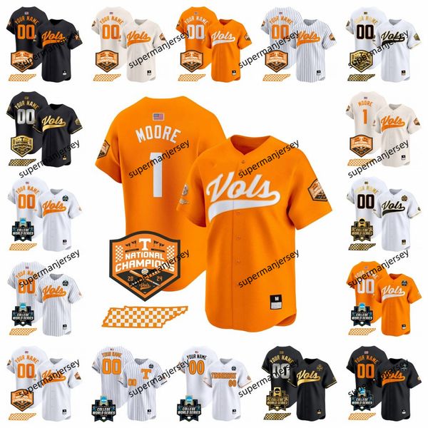 2024 NCAA Tennessee Volunteers College Baseball jerseys Christian Moore Dylan Dreiling Blake Burke Kavares Tears Drew Beam Billy Amick Men W