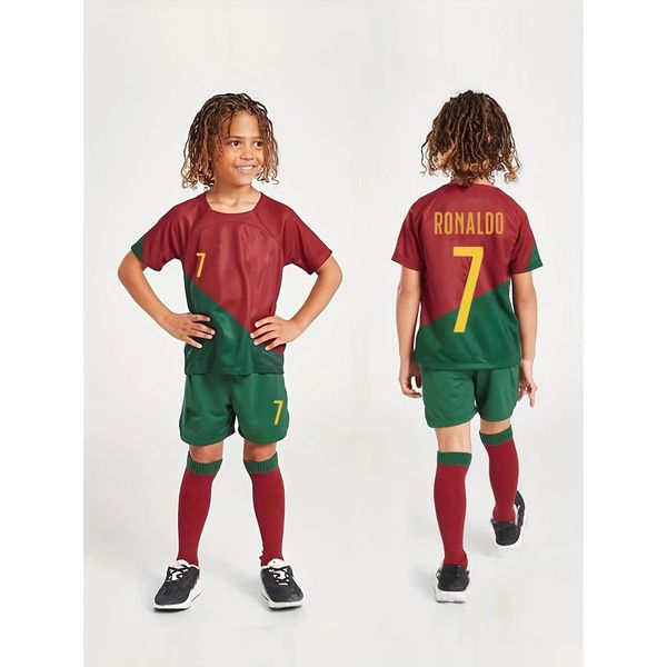 Clothing Sets 2023 24 Arrival Portugal Jersey Kid Soccer Ronaldo 7 For Adt Kit 231019 Drop Delivery Baby Kids Maternity Dhpqf