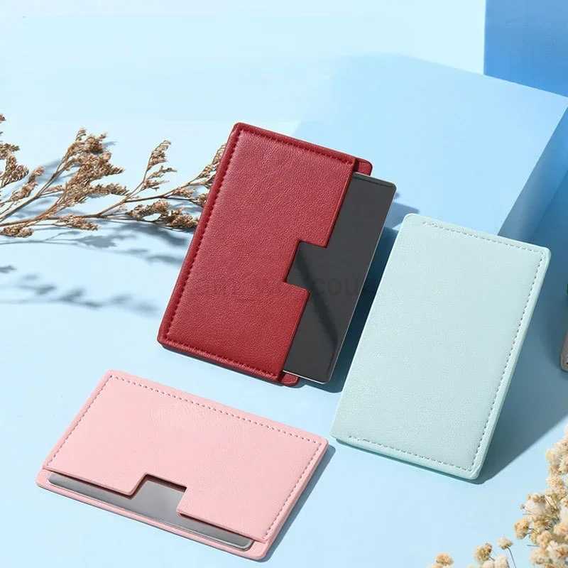 Stainless Steel Card Cosmetics Mirror Portable Mini Unbreakable Makeup Mirror Shatter Proof Pocket Go Out Pocket MirrorM240722